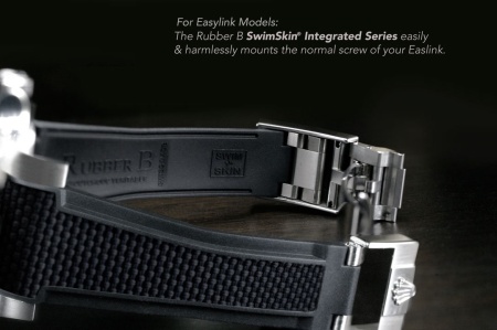 Каучуковый ремешок для GMT MASTER II, керамика для оригинальной застежки Rolex (застежка не включена в комплект). Цвет: SwimSkin® Ballistic: Jet Black Ballistic. Размер: 5/7