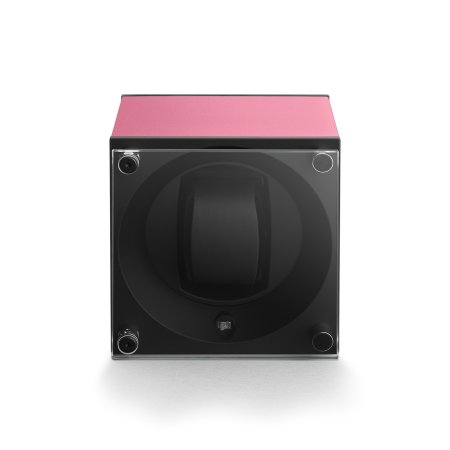 Шкатулка для хранения часов Masterbox. Материал: Алюминий; Цвет: Pink; Ячейки: 1 шт.; Держатель: маленький; Защитный экран: ДА.
