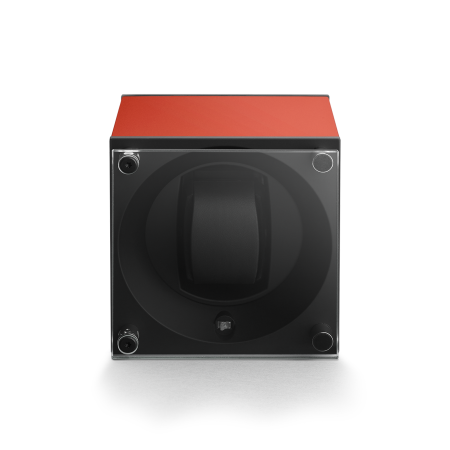 Шкатулка для хранения часов Masterbox. Материал: Алюминий; Цвет: Orange; Ячейки: 1 шт.; Держатель: стандартный; Защитный экран: ДА.