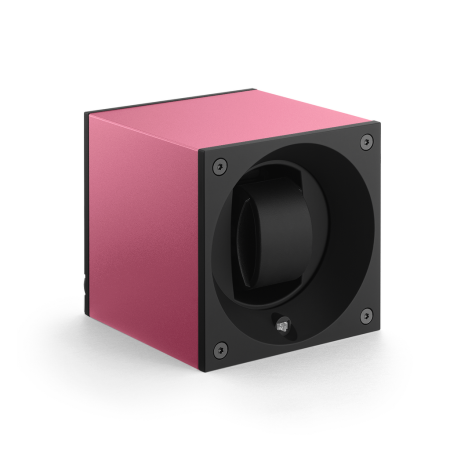 Шкатулка для хранения часов Masterbox. Материал: Алюминий; Цвет: Pink; Ячейки: 1 шт.; Держатель: маленький; Защитный экран: НЕТ
