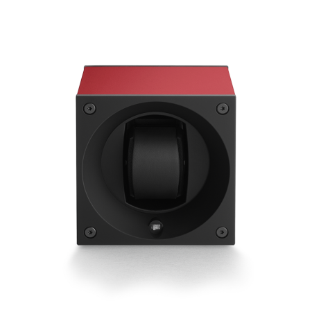 Шкатулка для хранения часов Masterbox. Материал: Алюминий; Цвет: Red; Ячейки: 1 шт.; Держатель: маленький; Защитный экран: НЕТ