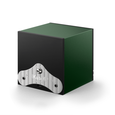 Шкатулка для хранения часов Masterbox. Материал: Алюминий; Цвет: Dark Green; Ячейки: 1 шт.; Держатель: стандартный; Защитный экран: ДА.