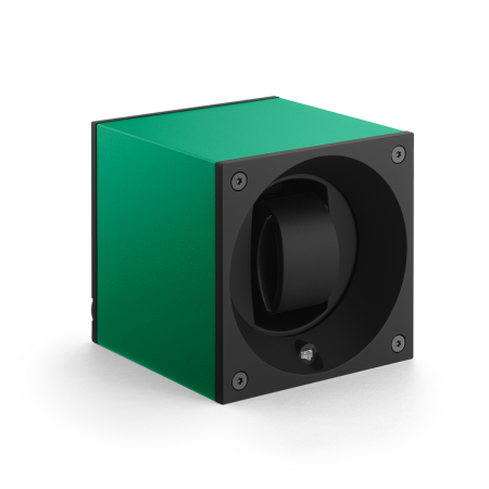 Шкатулка для хранения часов Masterbox. Материал: Алюминий; Цвет: Green; Ячейки: 1 шт.; Держатель: стандартный; Защитный экран: НЕТ