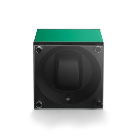 Шкатулка для хранения часов Masterbox. Материал: Алюминий; Цвет: Green; Ячейки: 1 шт.; Держатель: стандартный; Защитный экран: ДА.